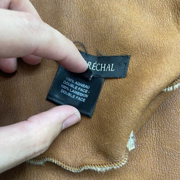 INÈS & MARÉCHAL 100% Lambskin double faced quarter sleeve coat size 36 - Picture 11 of 16